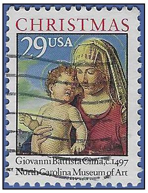 #2789 29c Madonna and Child 1993 Used