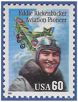 #2998 60c Eddie Rickenbacker Sm Date 1995 Mint NH