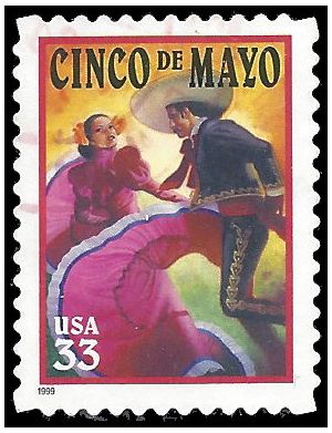#3309 33c Cinco De Mayo 1999 Used