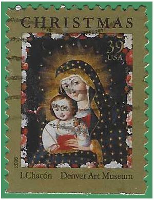 #4100 39c Madonna and Child with Bird 2006 Used