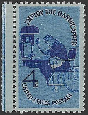 #1155 4c Employ the Handicapped 1960 Mint NH