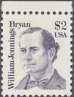 #2195 $2.00 Great Americans William Jennings Bryan 1986 Mint NH