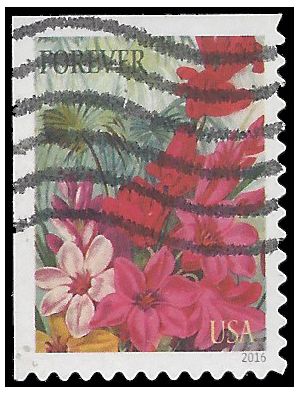 #5042 Botanical Art – Corn Lilies Booklet Single 2016 Used