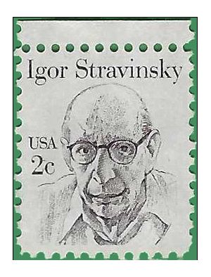 #1845 2c Igor Stravinsky 1982 Used