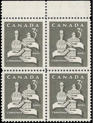 Canada # 443 1965 Used Block of 4