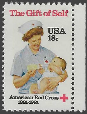 #1910 18c 100th Anniversary American Red Cross 1981 Mint NH