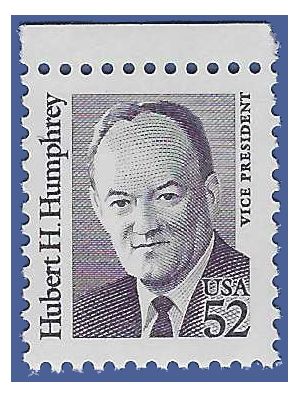 #2189a 52c Hubert H. Humphrey 1991 Mint NH
