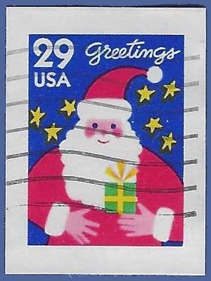 #2873 29c Christmas Santa Claus 1994 Used