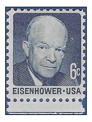 #1393 6c Dwight D. Eisenhower Dull Gum 1970 Mint NH
