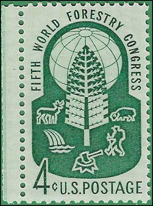 #1156 4c 5th World Forestry Congress 1960 Mint NH