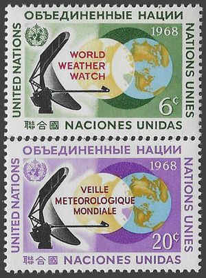 UN New York # 188-189 1968 Mint LH Set of 2