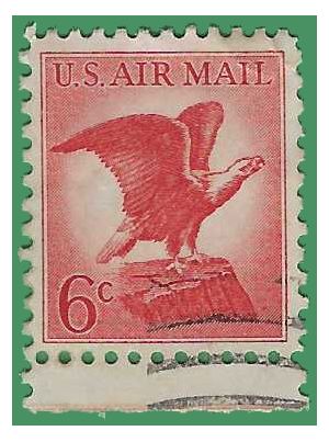 Scott C 67 6c U.S. Air Mail Bald Eagle 1963 Used