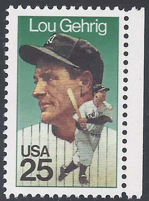 #2417 25c Lou Gehrig 1989 Mint NH