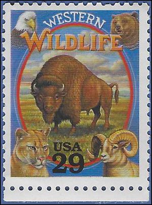 #2869p 29c Legends of The West Western Wildlife 1994 Mint NH