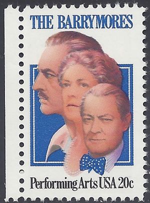 #2012 20c The Barrymores 1982 Mint NH