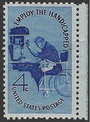 #1155 4c Employ the Handicapped 1960 Mint NH