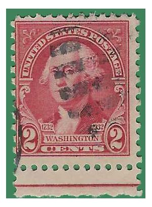 # 707 2c George Washington 1932 Used