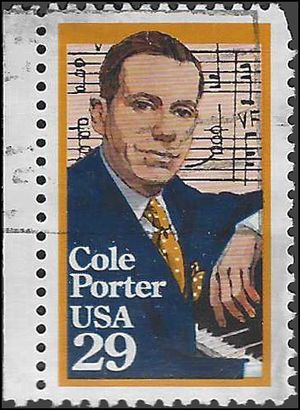 #2550 29c Performing Arts Cole Perter 1991 Used