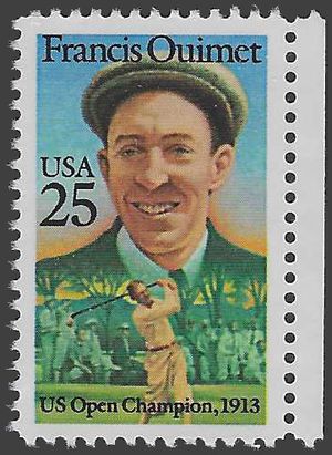 #2377 25c American Sports Francis Ouimet 1988 Mint NH