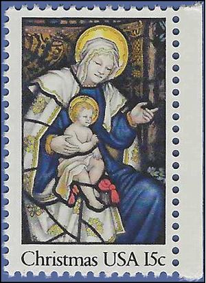 #1842 15c Madonna and Child 1980 Mint NH