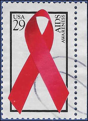 #2806 29c Aids Awareness 1993 Used