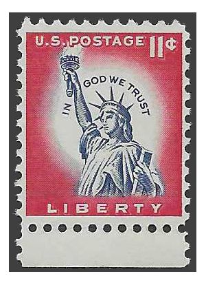 #1044a 11c Statue of Liberty 1961 Mint NH