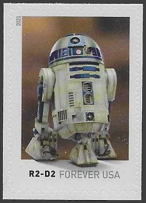 #5574 (55c Forever) Star Wars Droids R2-D2 2021 Mint NH