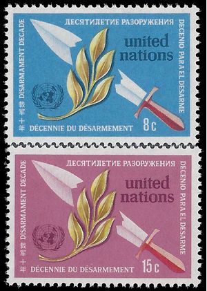 UN New York # 234-235 1973 Mint NH