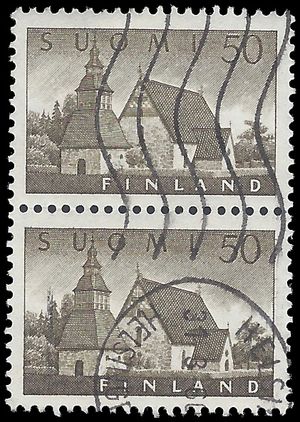 Finland # 338 1957 Used Attached Pair