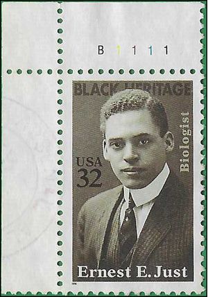 #3058 32c Black Heritage Ernest E. Just P# 1996 Used