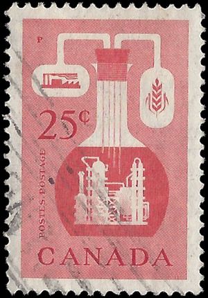 Canada # 363 1956 Used