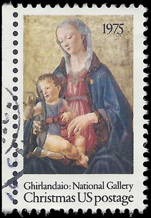 #1579 10c Madonna and Child 1975 Used