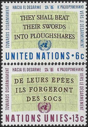 UN New York # 177-178 1967 Mint LH Set of 2
