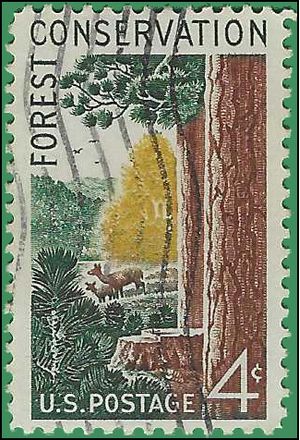 #1122 4c Forrest Conservation 1958 Used HR