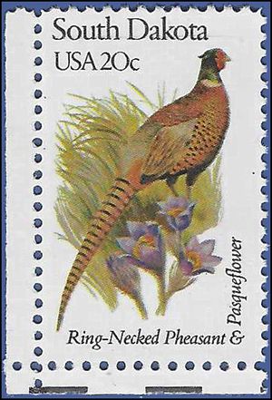 #1993 20c State Birds & Flowers South Dakota 1982 Mint NH