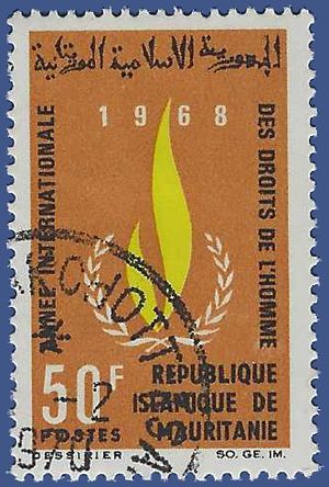 Mauritania #245 1968 CTO Disturbed Gum