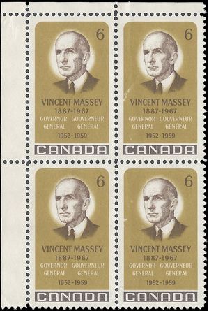 Canada # 491 1968 Used Block of 4