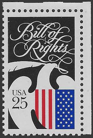 #2421 25c Bicentennial: Bill of Rights 1989 Mint NH