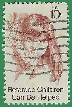 #1549 10c Retarded Children 1974 Used