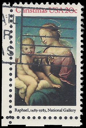 #2063 20c Madonna and Child 1983 Used