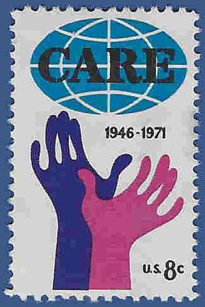 #1439 8c 25th Anniversary of CARE 1971 Used