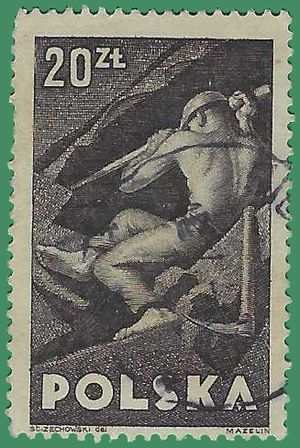 Poland # 416 1947 Used
