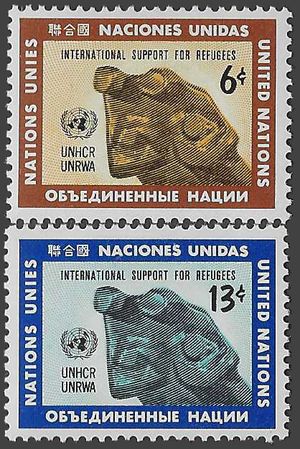 UN New York # 216-217 1971 Mint LH Set of 2