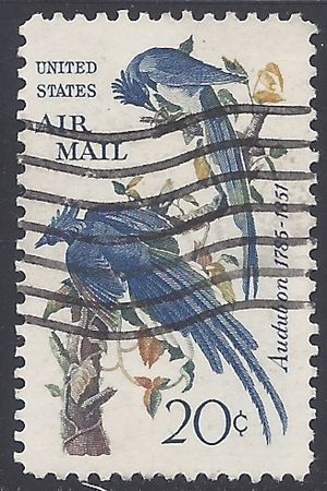 Scott C 71 20c US Air Mail John James Audubon 1967 Used