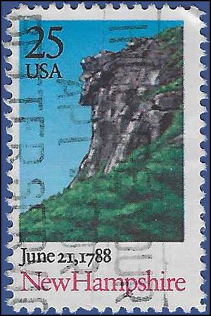 #2344 25c Constitution Bicentennial New Hampshire 1988 Used