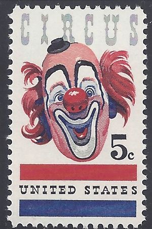 #1309 5c American Circus 1966 Mint NH