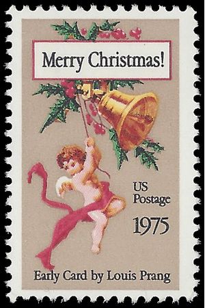 #1580c 10c Christmas Card, by Louis Prang 10.9 Perf 1975 Mint NH