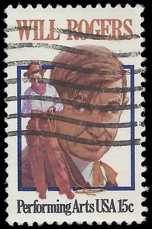 #1801 15c Performing Arts Will Rogers 1979 Used