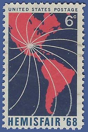 #1340 6c Hemisfair '68 Exhibition 1968 Used