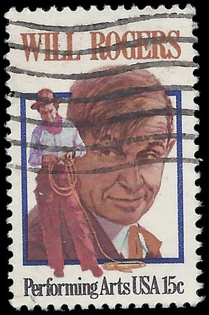 #1801 15c Performing Arts Will Rogers 1979 Used